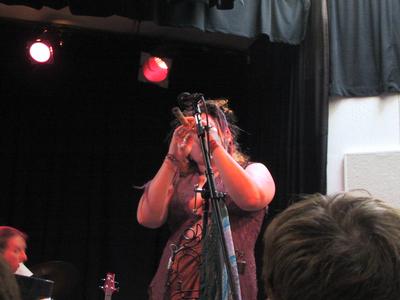 Cy with one of her toys