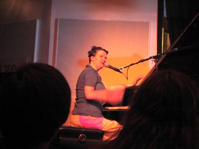 Apologies to those behind her who paid extra for the view 