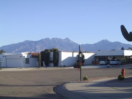 View from mom and dad's driveway