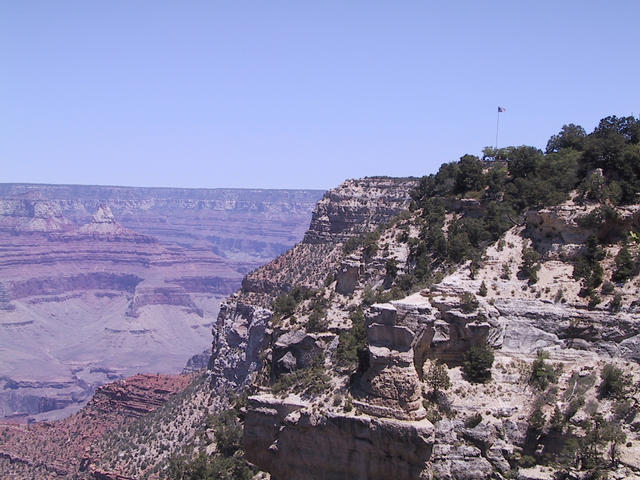 View from the South Rim, in front of Bright Angel Lodge