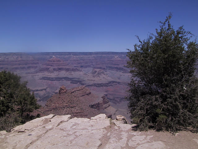 Looking 10 miles across the Canyon