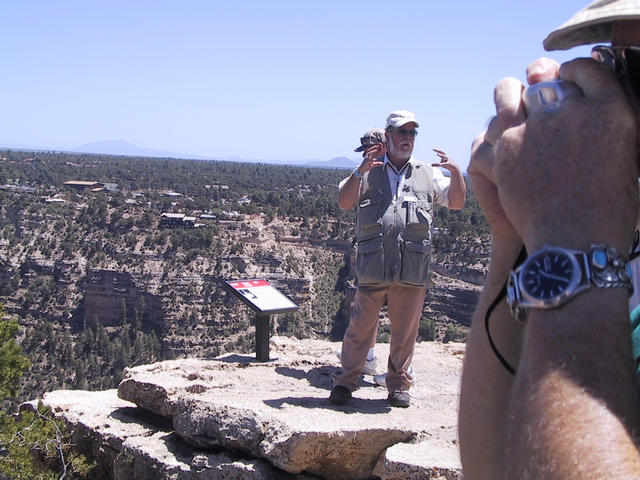 Our bus driver/tour guide, standing right on the edge