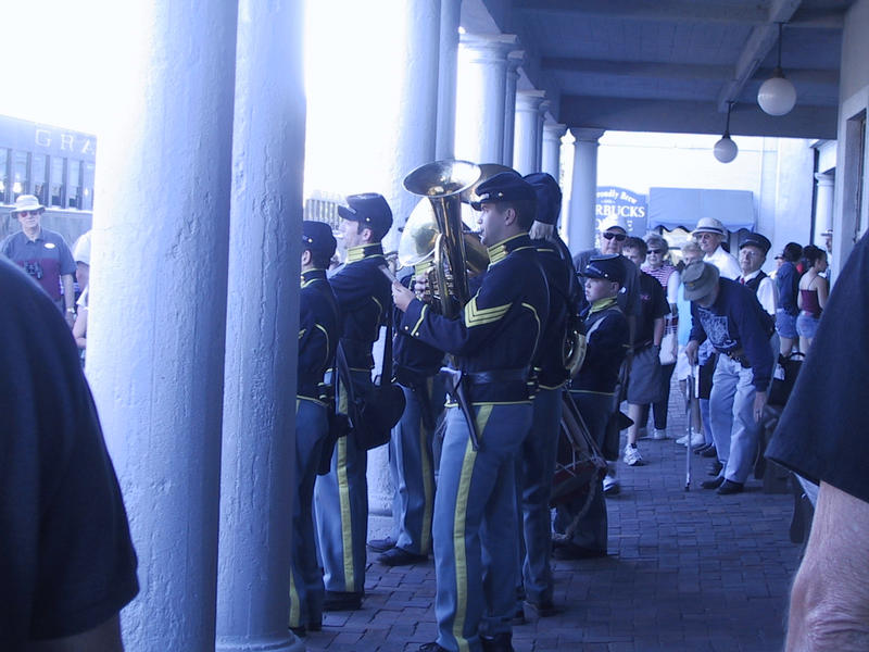 The Williams army band welcomes us home