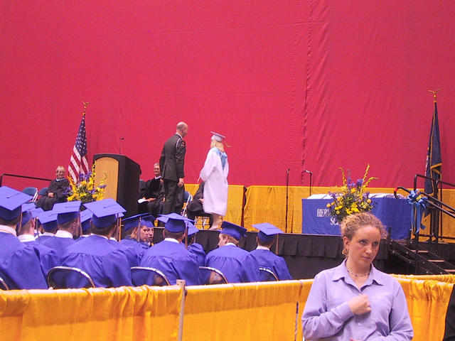 Miranda Lennon (Brett's girlfriend) accepts the UM ROTC scholarship