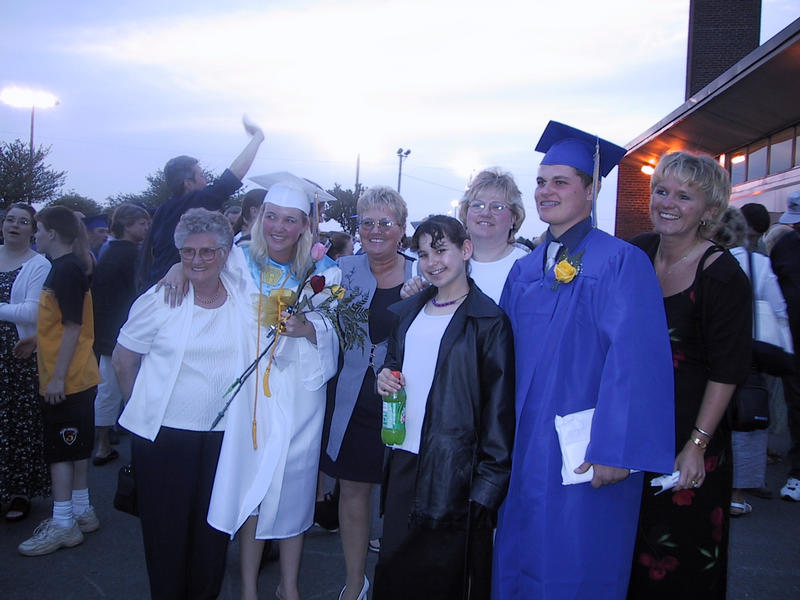 Miranda's great-grandmother (I think), Miranda, Miranda's grandmother (I think), Shenny, Miranda's mom, Brett, Miranda's aunt