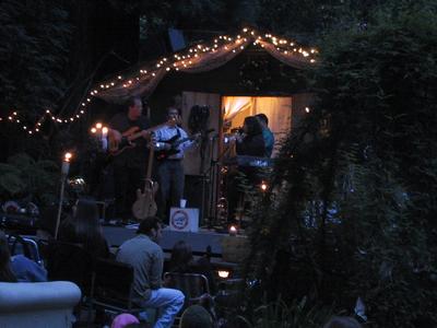 Turning on the fairy lights