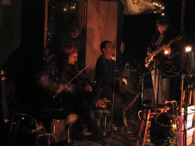 The band by night