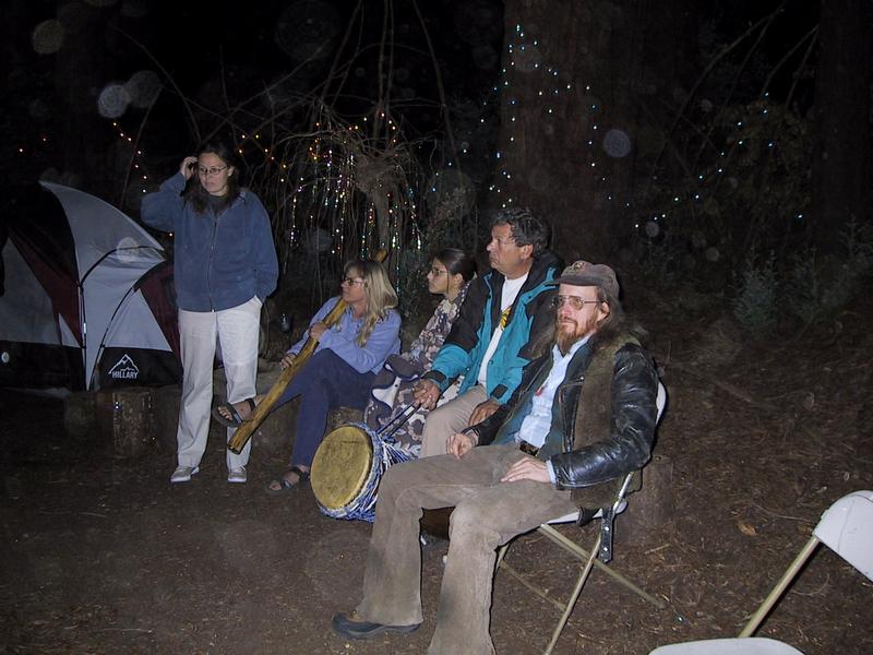 In the Fire Grove (Jerene Waite is the one sitting holding the didj)