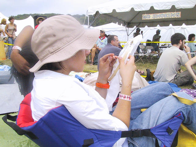 Becky Montville making good use of her time