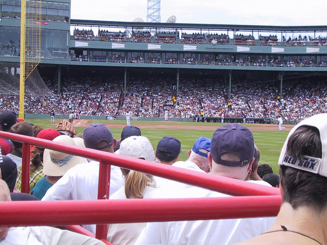 The view of the infield from our seats