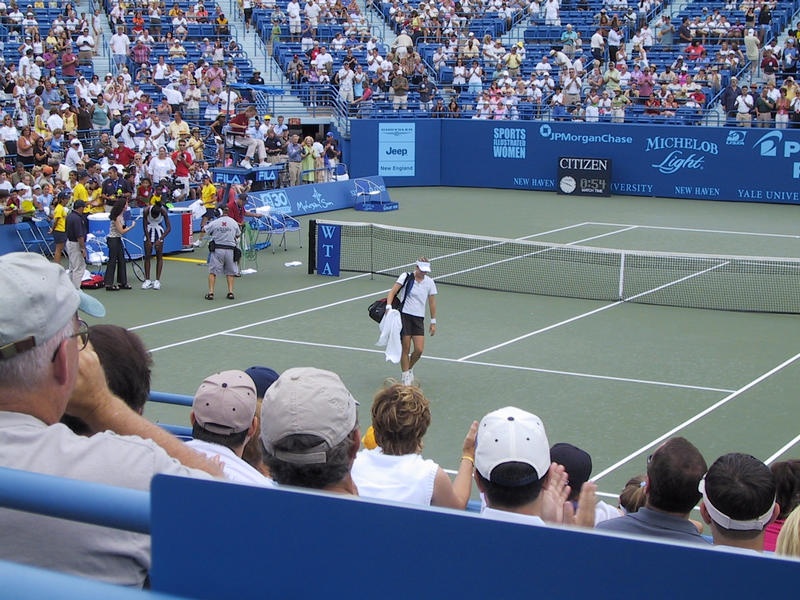 Laura Granville leaves the court