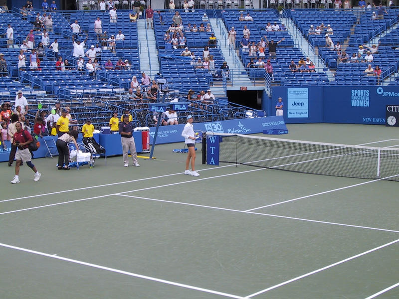 Hitting balls into the stands