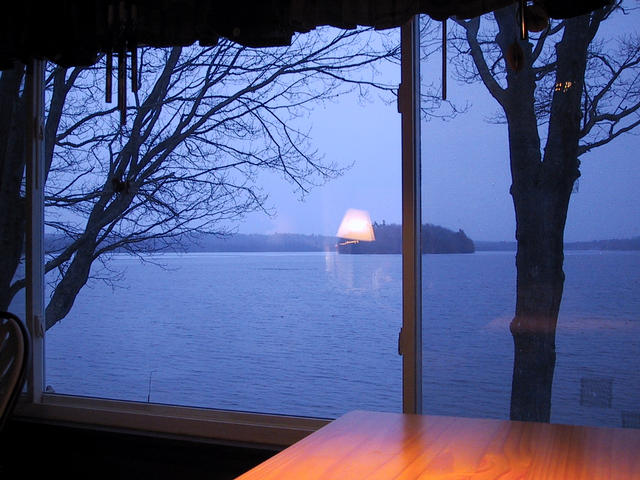 The view out Helen and Walter's window (Anabessicook Lake, Winthrop, ME)