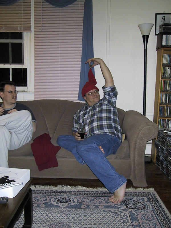 Rob's got a new hat!  With bells on!!