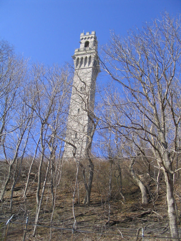 At the base of the Pilgrim Monument