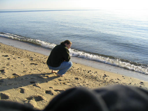 woj about to dip his feet in