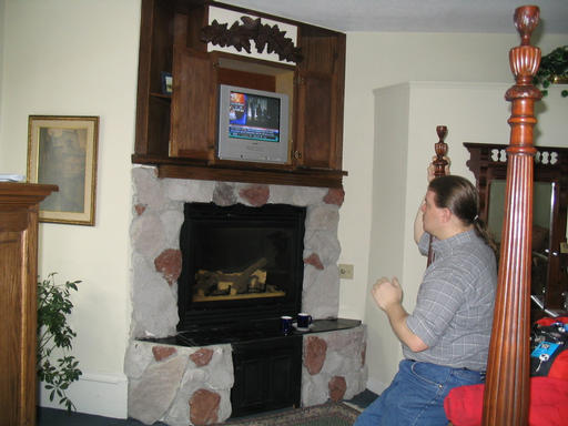 Our room's fireplace